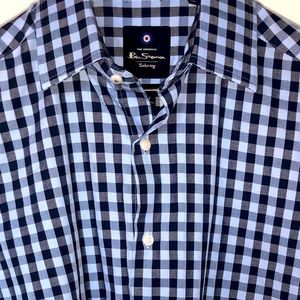 Ben Sherman long sleeve plaid fine shirt